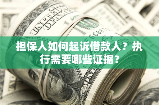 北京担保人如何起诉借款人？执行需要哪些证据？
