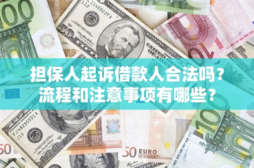 北京担保人起诉借款人合法吗？流程和注意事项有哪些？