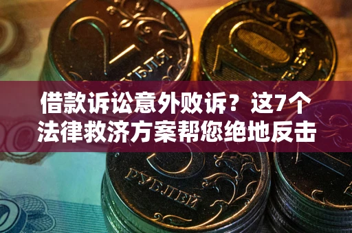 北京借款诉讼意外败诉？这7个法律救济方案帮您绝地反击！