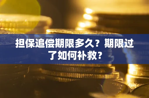 北京担保追偿期限多久？期限过了如何补救？