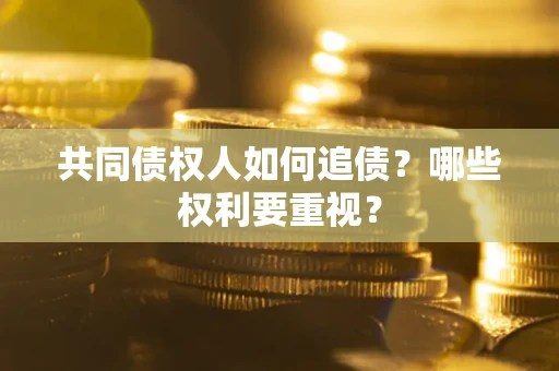 北京共同债权人如何追债？哪些权利要重视？
